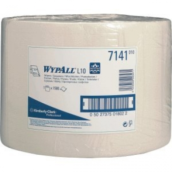 Wypall 7141 Wypall L10 EXTRA Wischtücher Großrolle 23,5 x 38 cm, 7141, 1.500 Blatt, weiß