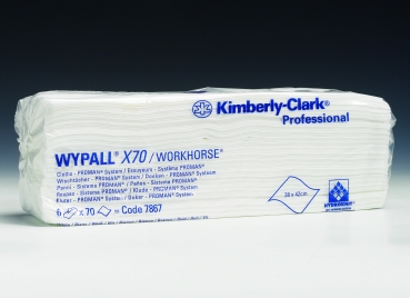 WYPALL* X70 Wischtücher, 7867, weiß, HACCP